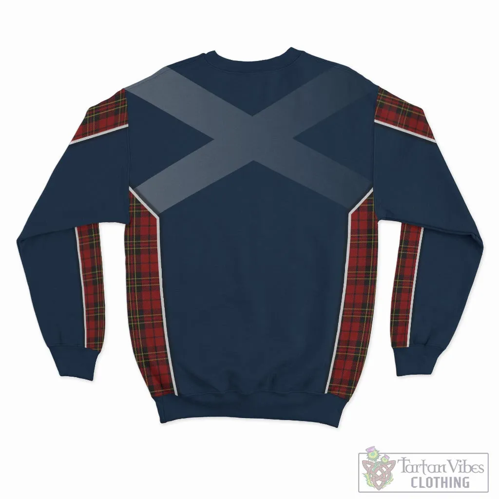 Brodie Tartan Sweatshirt with Family Crest and Scottish Thistle Vibes Sport Style