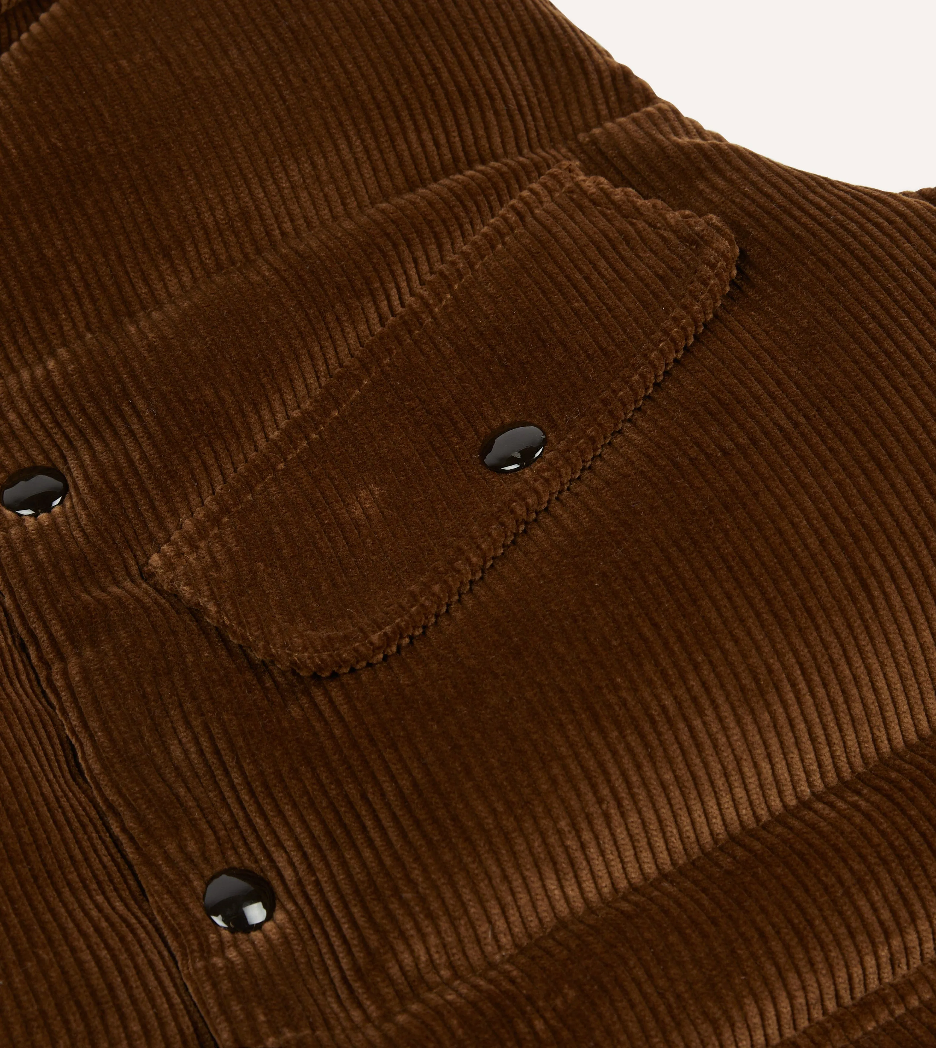 Brown Corduroy Down Vest