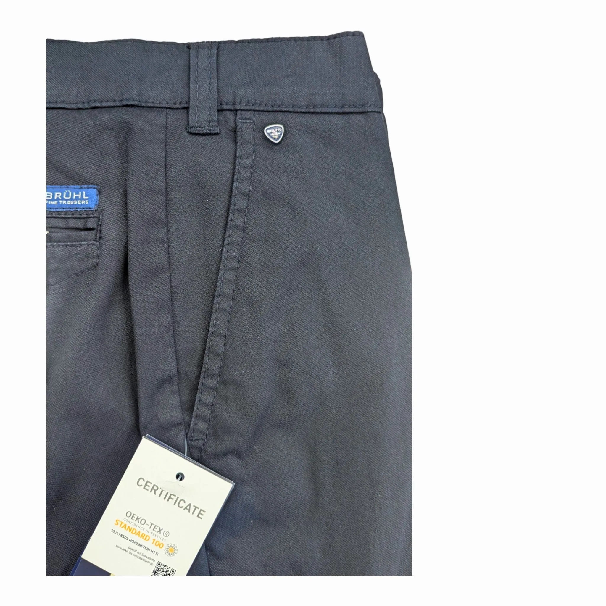 Bruhl Ultralight Cotton Stretch Chino Venice Marine 186130