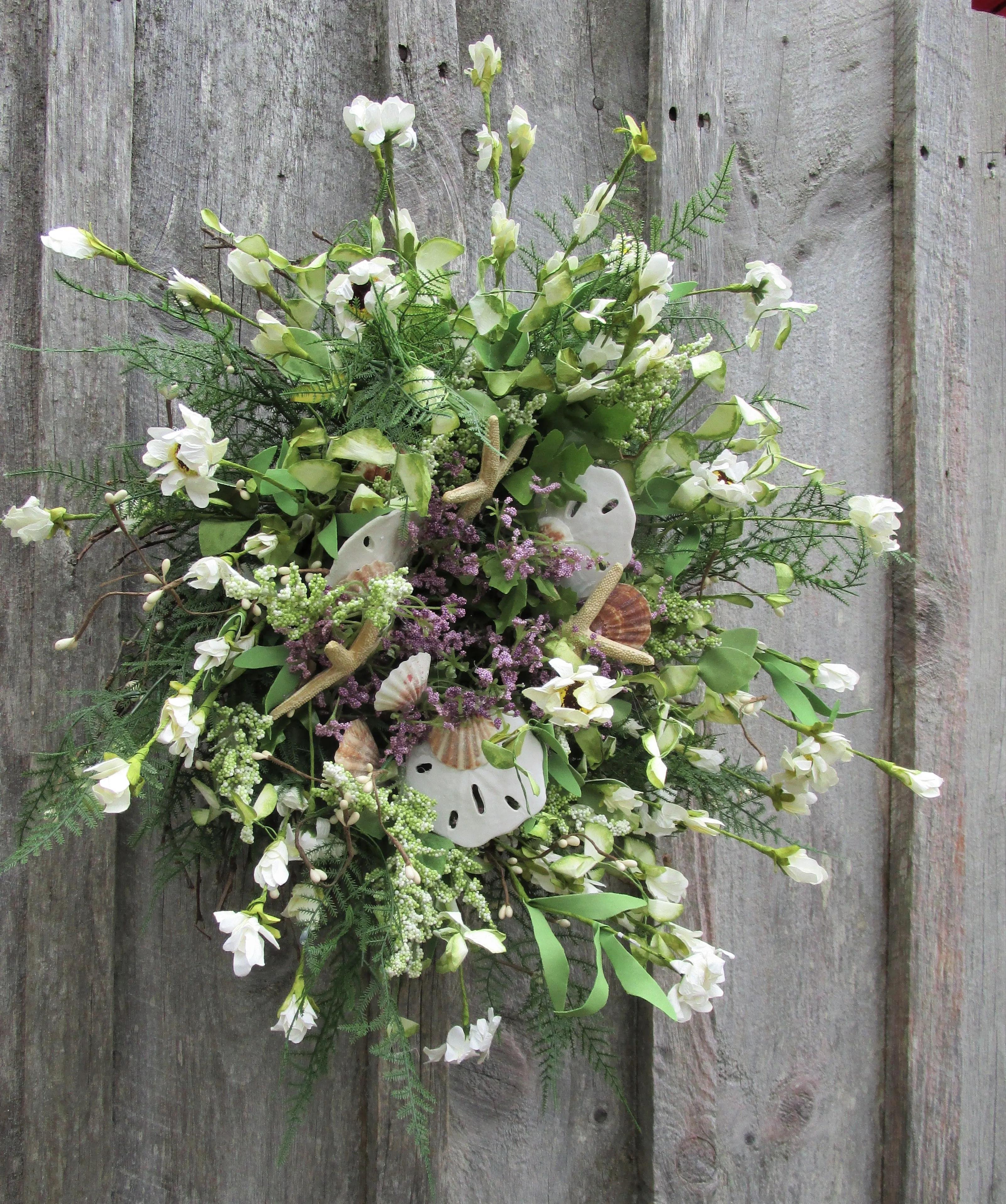 Cape Ann Beach Cottage Wreath