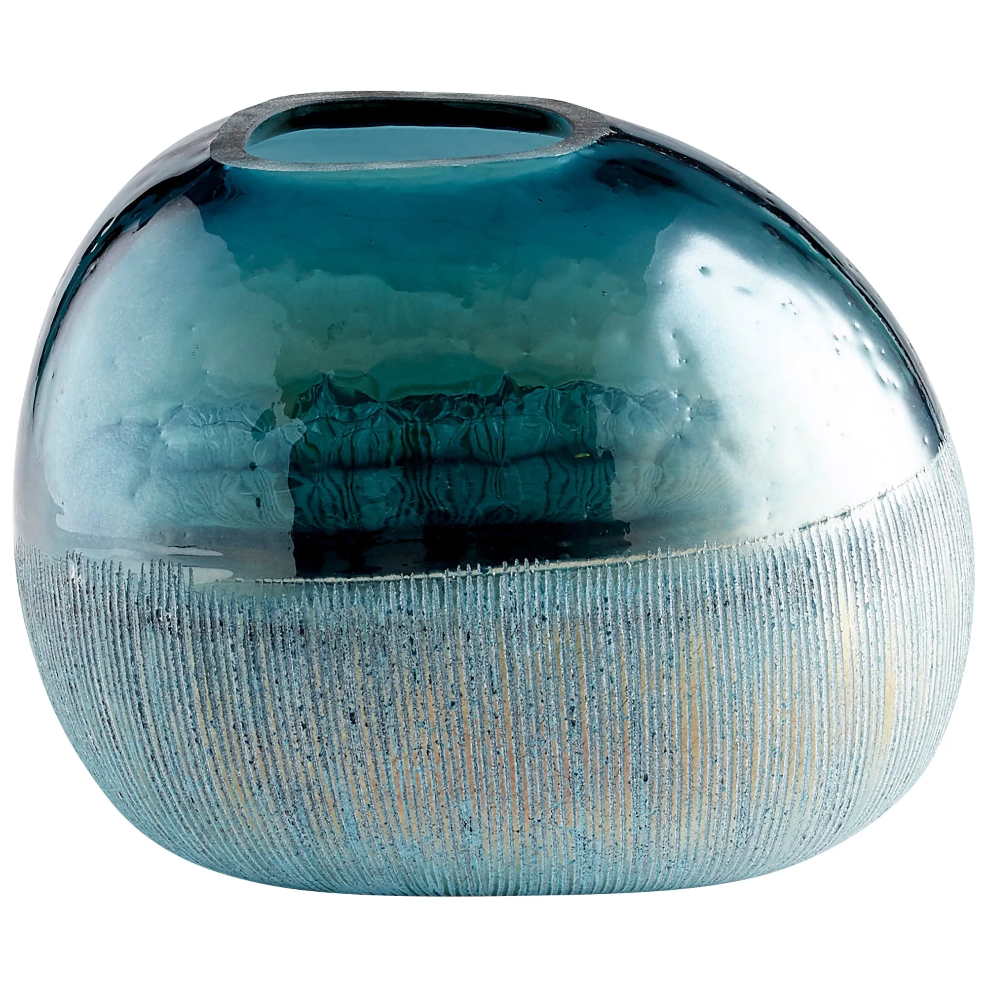 Cape Caspian Vase|Blue-SM by Cyan