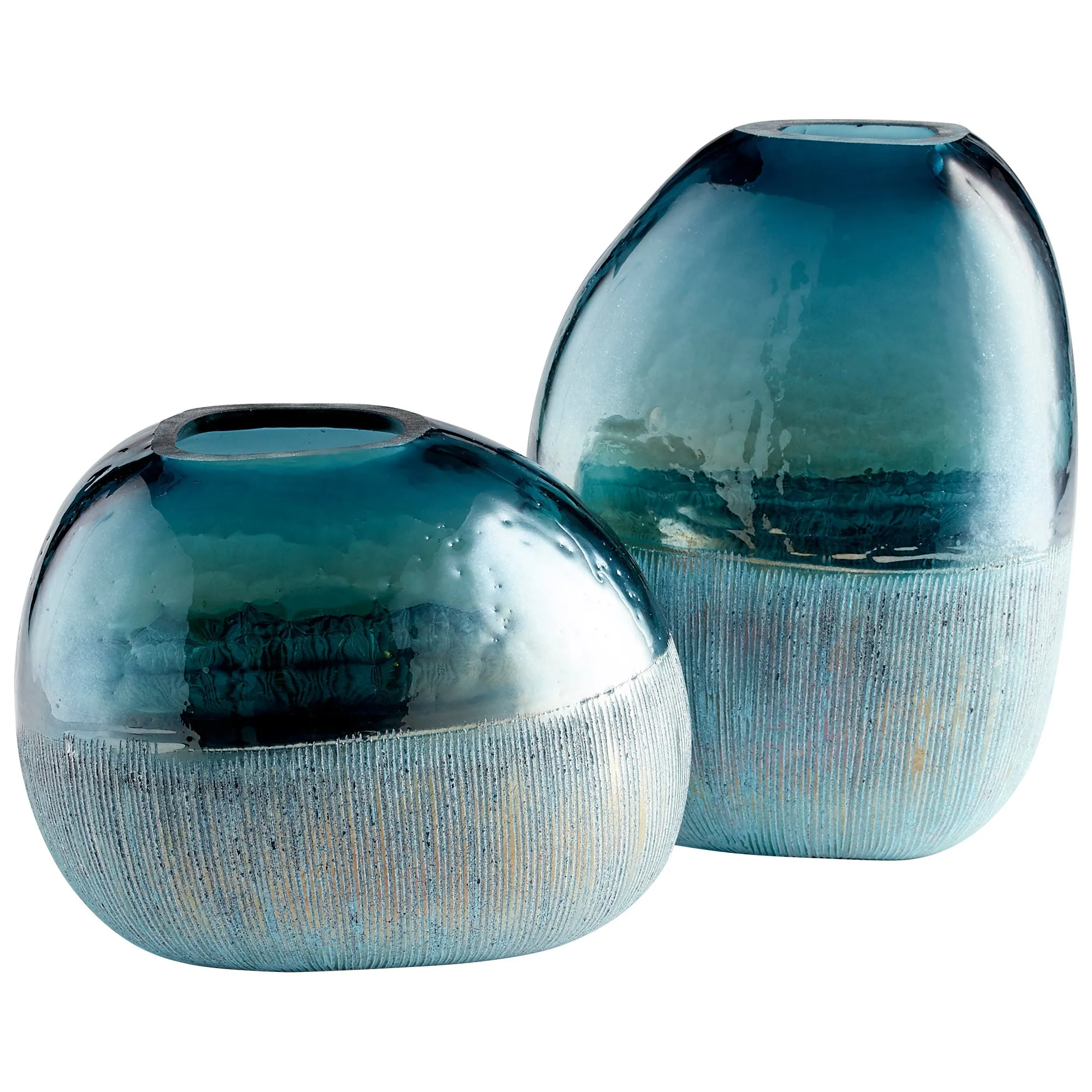 Cape Caspian Vase|Blue-SM by Cyan