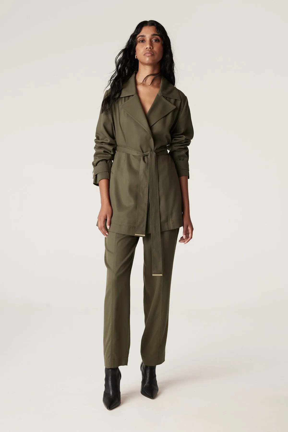 Carmen Tencel Pant - Khaki