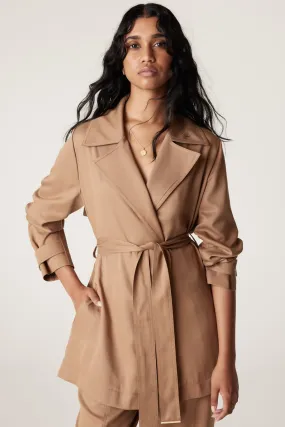 Carmen Tencel Trench - Camel