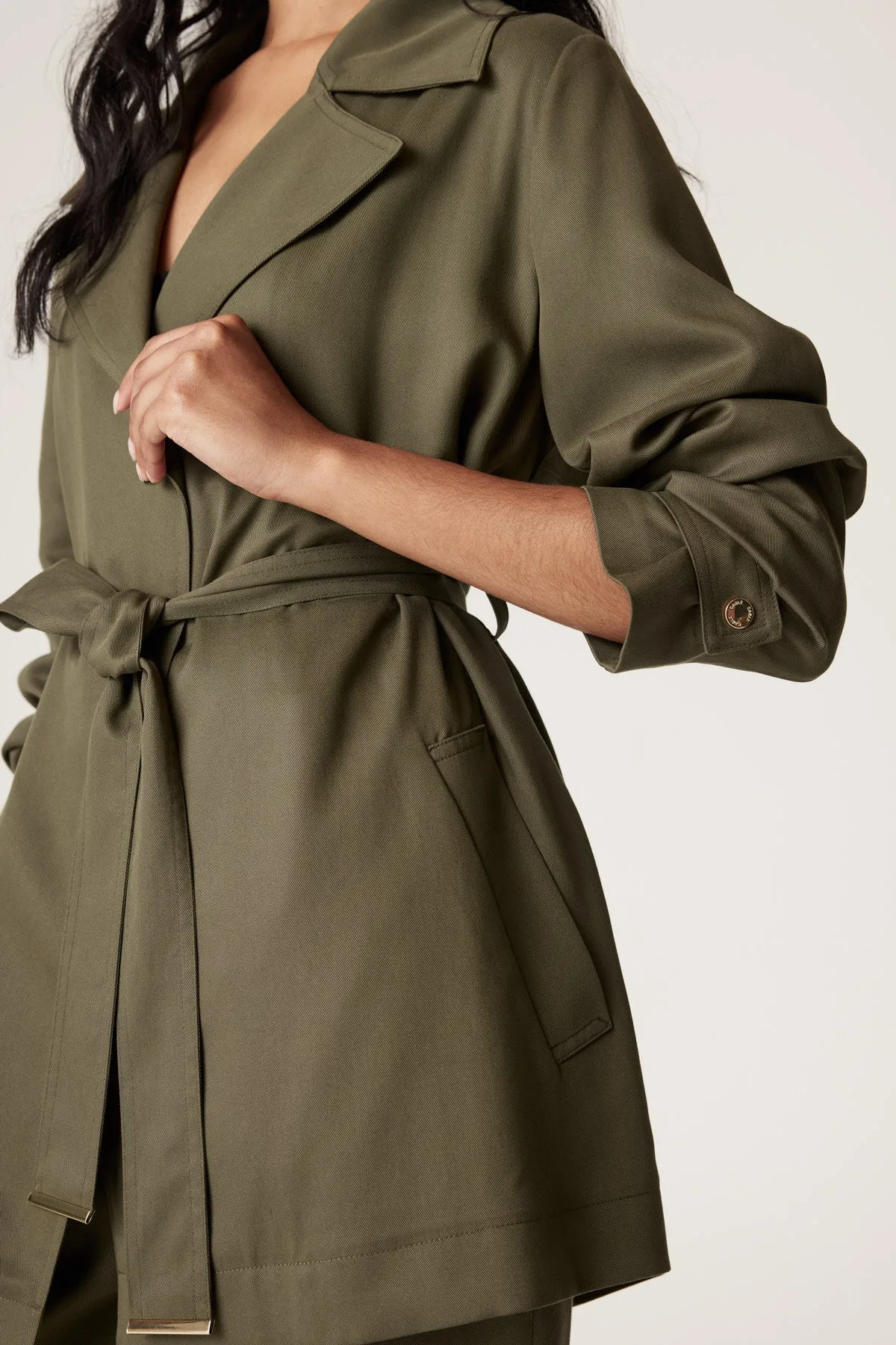 Carmen Tencel Trench - Khaki