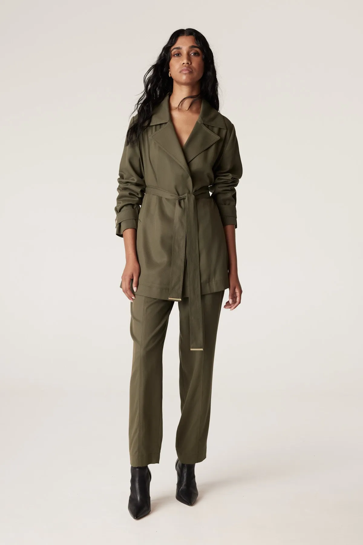 Carmen Tencel Trench - Khaki