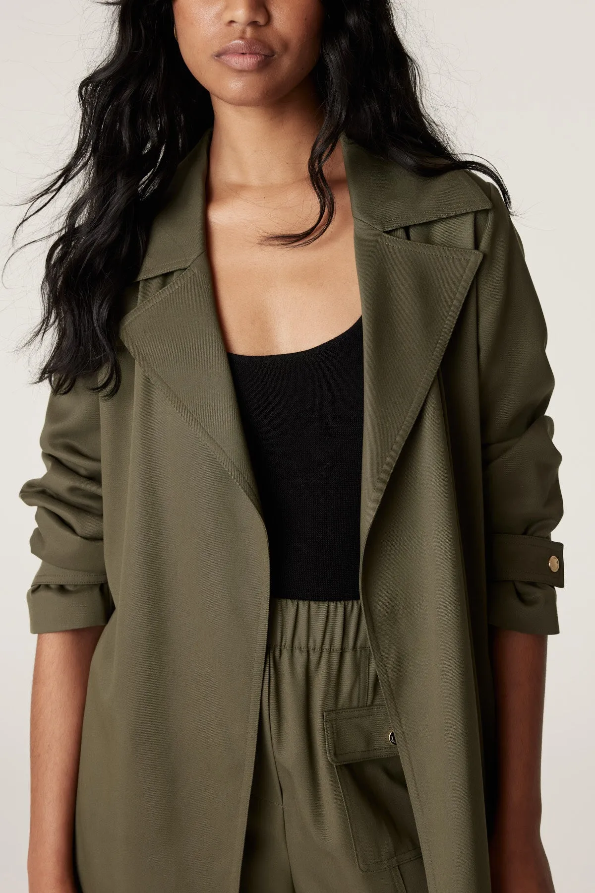 Carmen Tencel Trench - Khaki