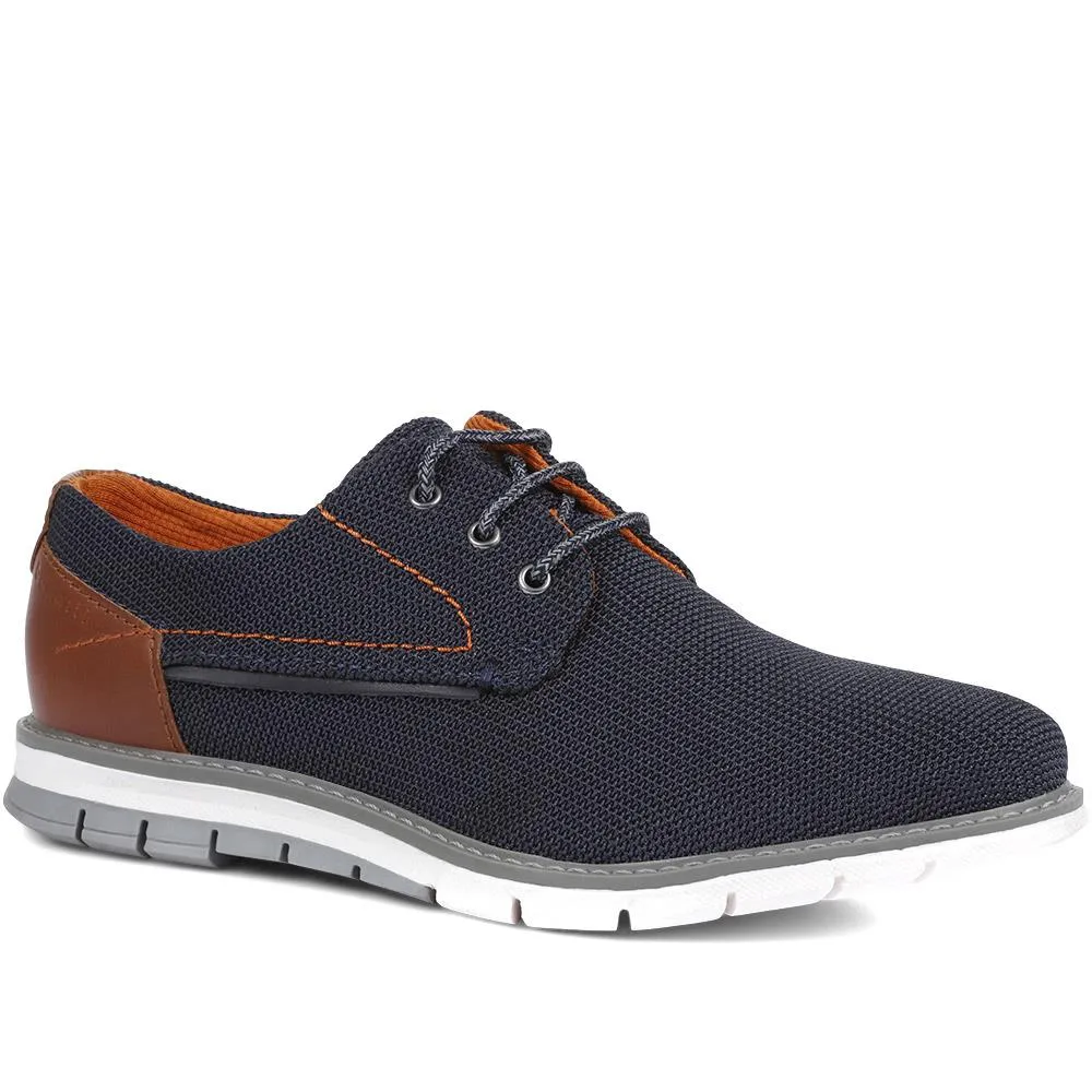 Casual Lace-Up Derby Shoes - BUG35500 / 321 814