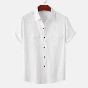 Casual linen and cotton shirt: men