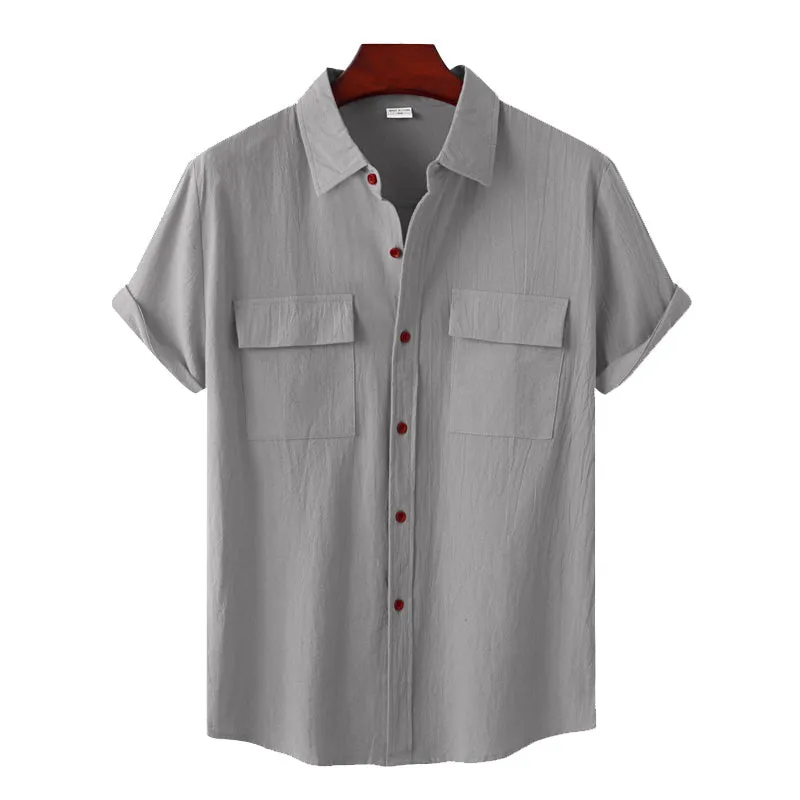 Casual linen and cotton shirt: men