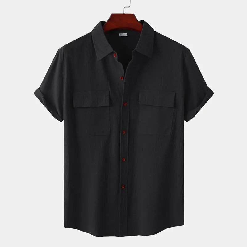 Casual linen and cotton shirt: men