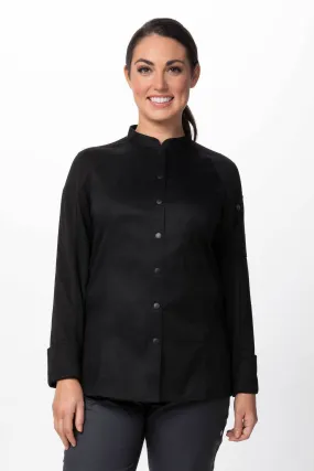 Chef Works Womens Tulum Chef Jacket- Black