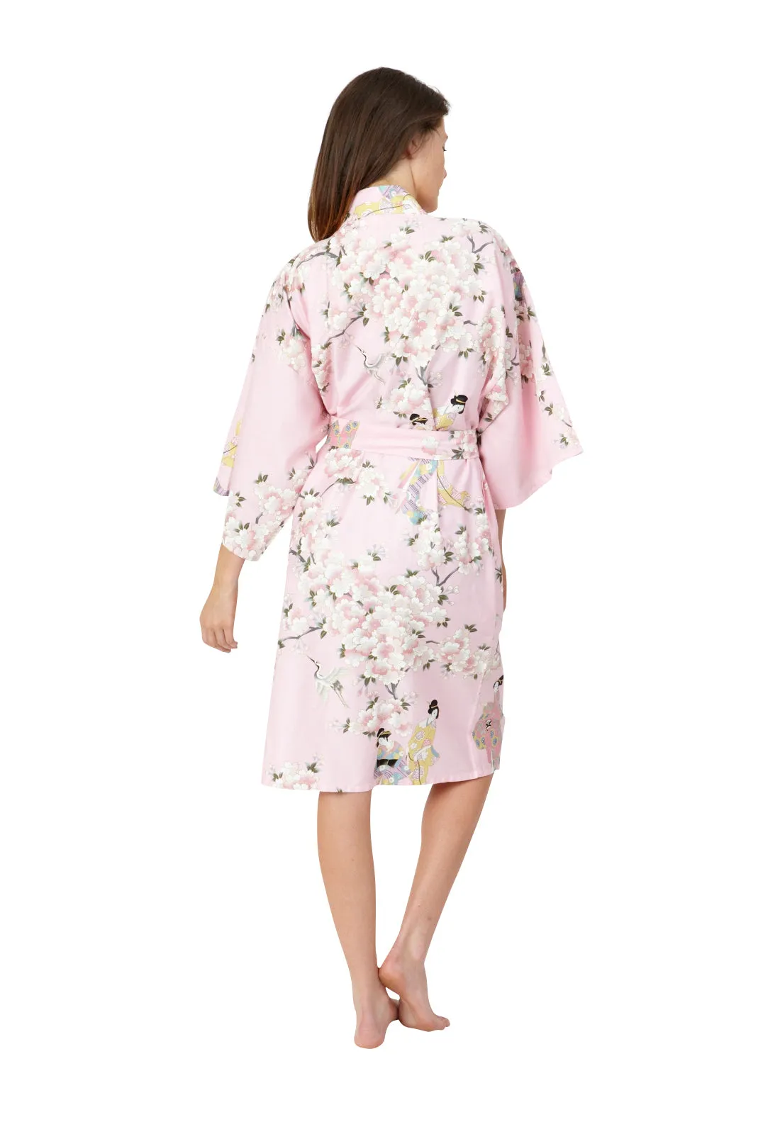 Cherry Blossom & Beauty Short Cotton Happi Coat