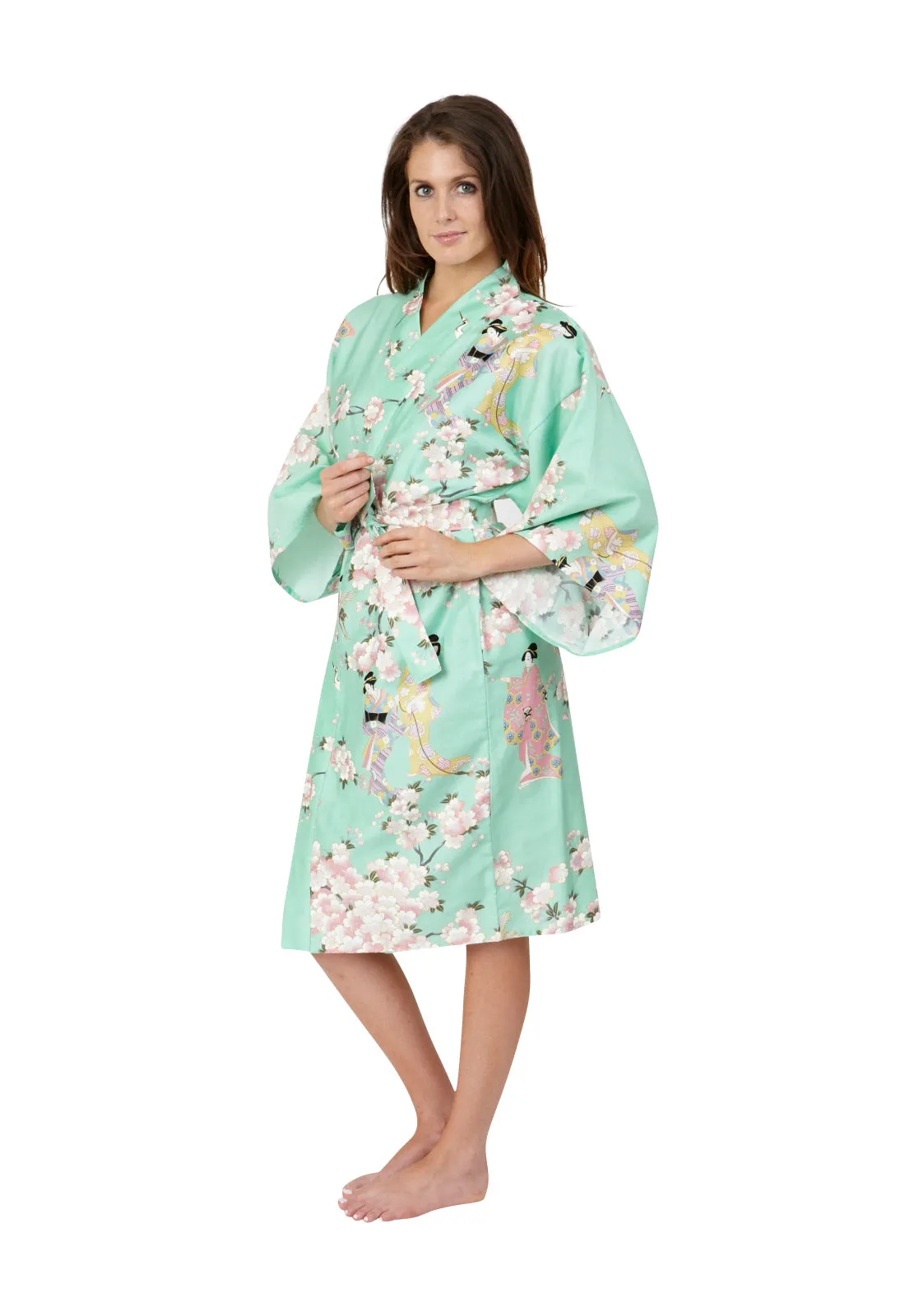 Cherry Blossom & Beauty Short Cotton Happi Coat