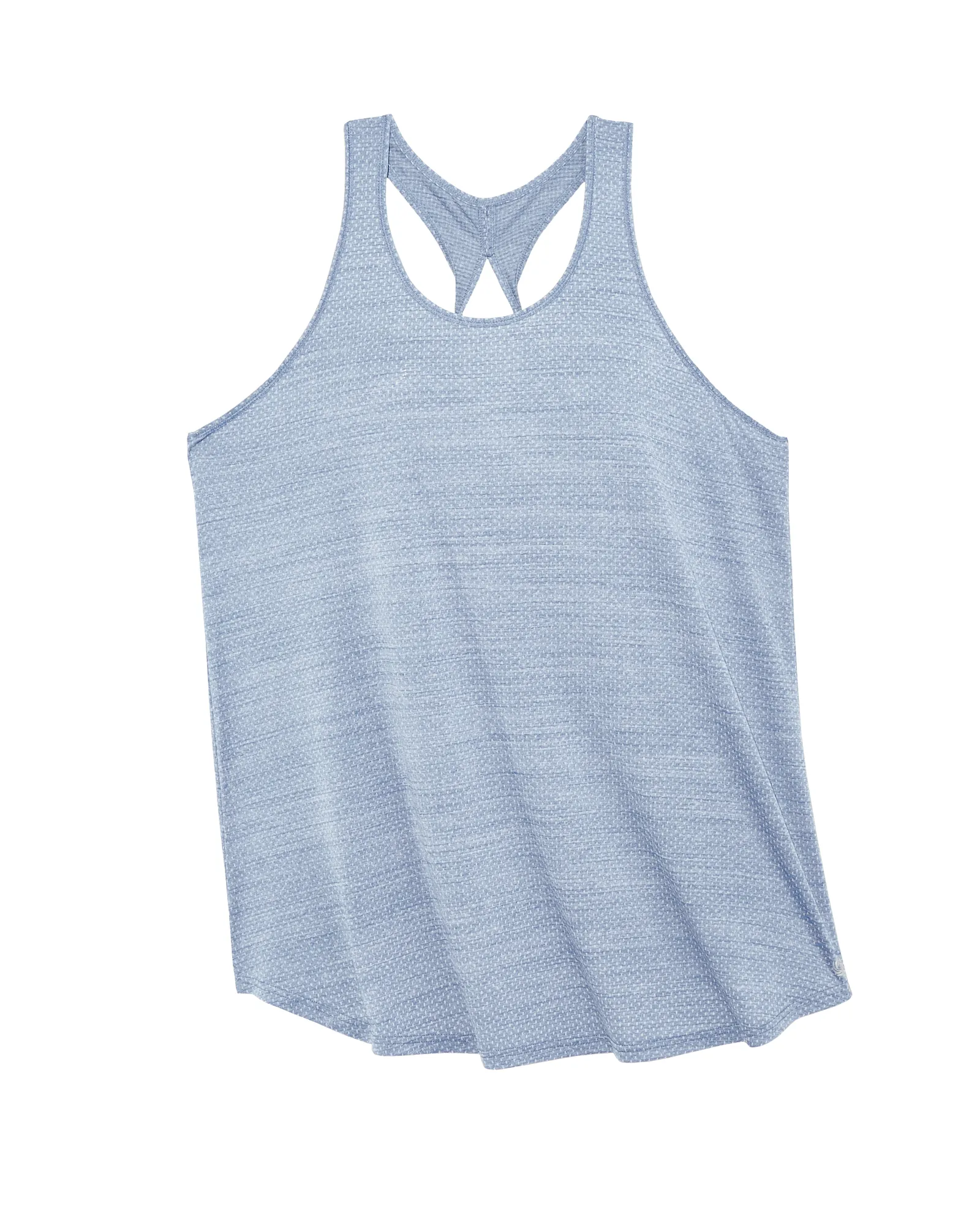 Clover Tunic Tank with Twist Back | Light Blue