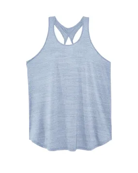 Clover Tunic Tank with Twist Back | Light Blue