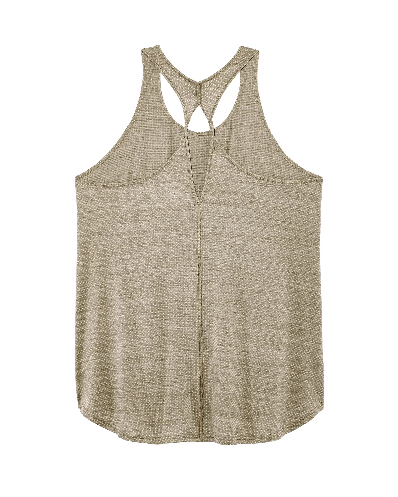 Clover Tunic Tank with Twist Back | Tan