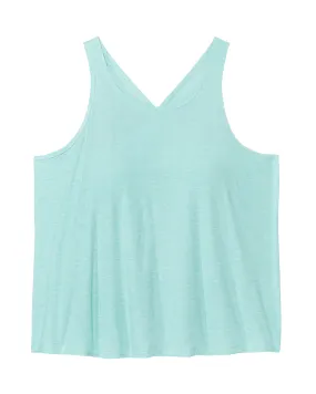 Cosmos Tank with Keyhole Back | Turquoise