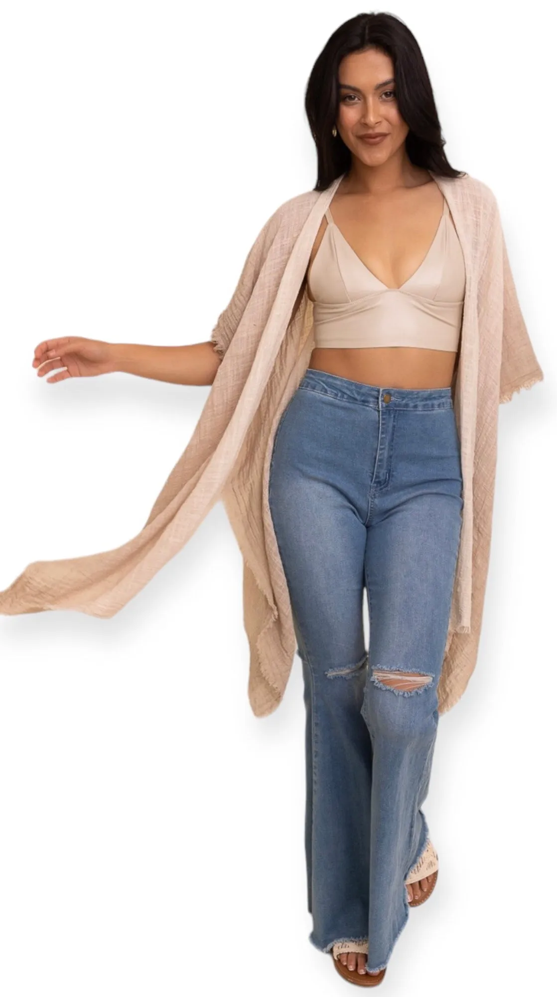 Cotton Bohemian Ombre Kimono