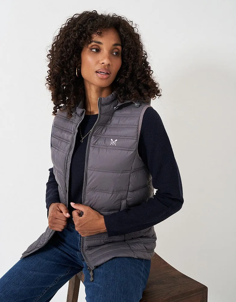 Crew Clothing Quilted Lightweight Hooded Gilet