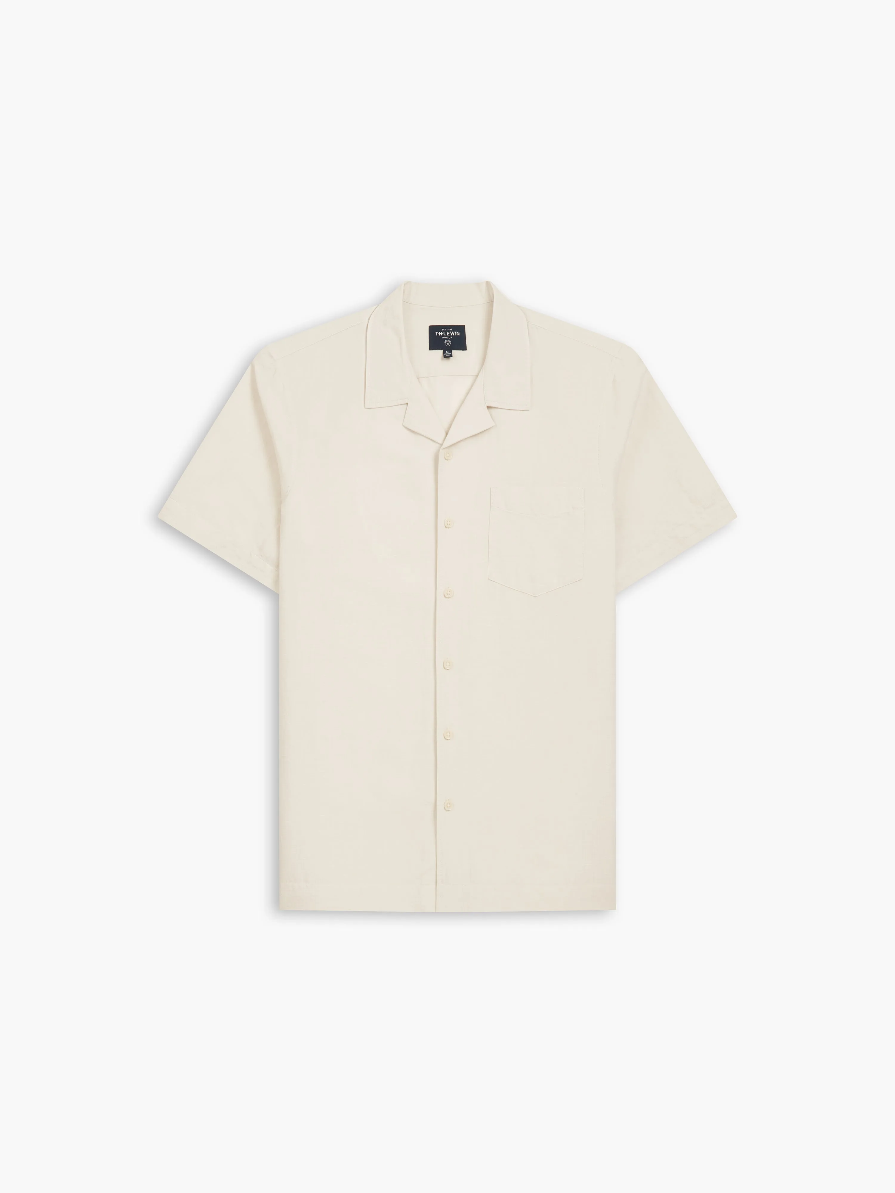 Ecru Linen Casual Shirt