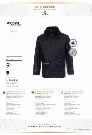 Elka Working Xtreme Jacket 086005