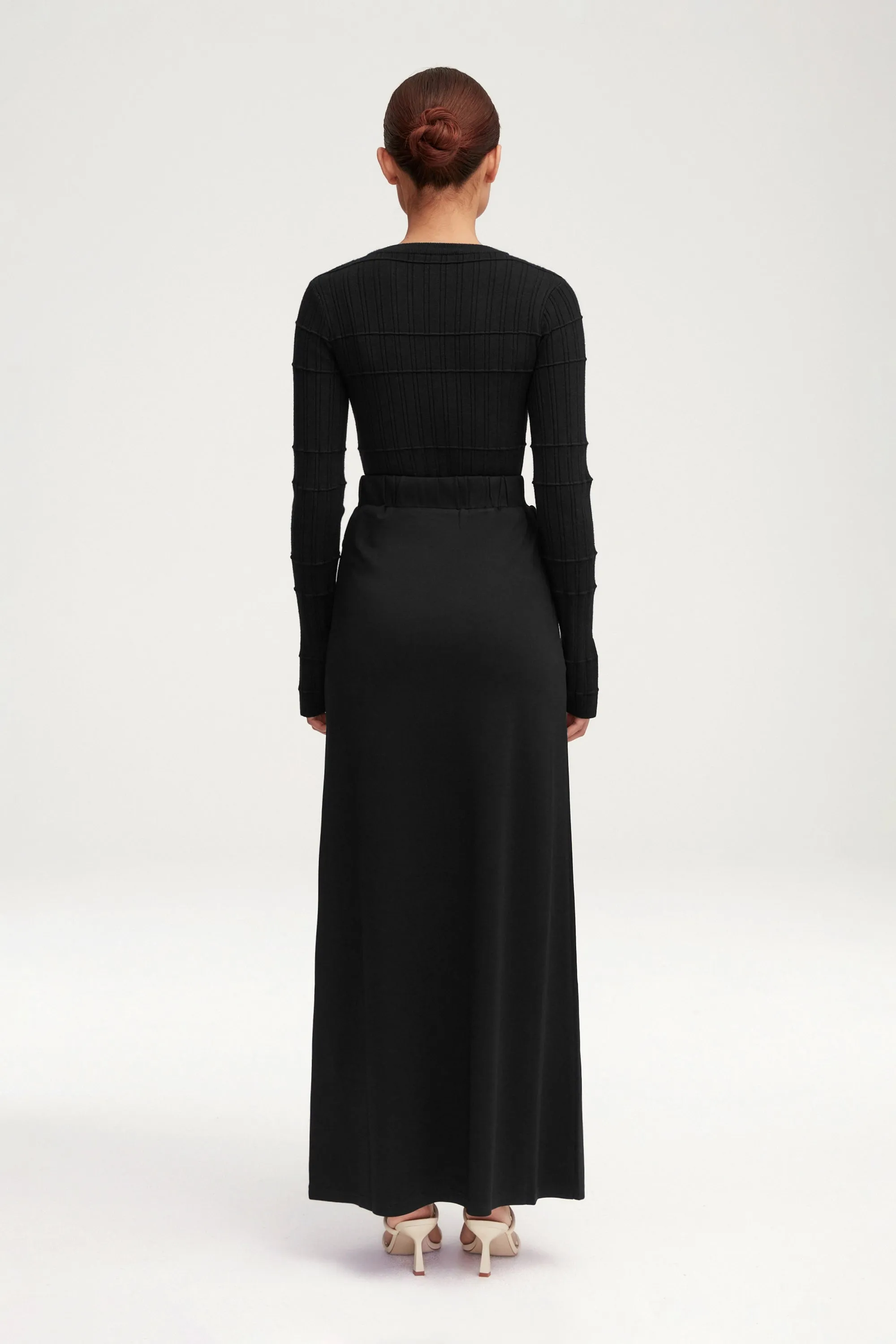 Essential Jersey Maxi Skirt - Black