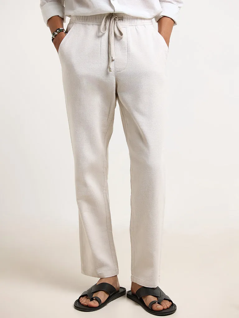 ETA Off-White Cotton Resort-Fit Chinos