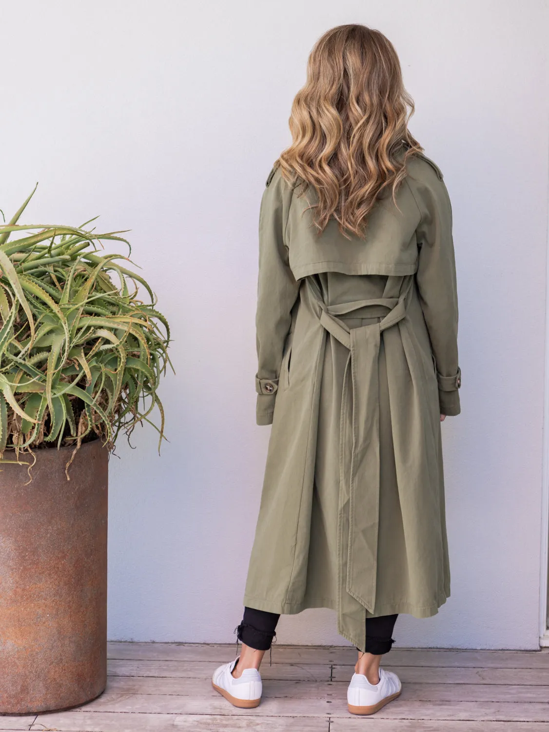 Eve Trench Coat - Khaki