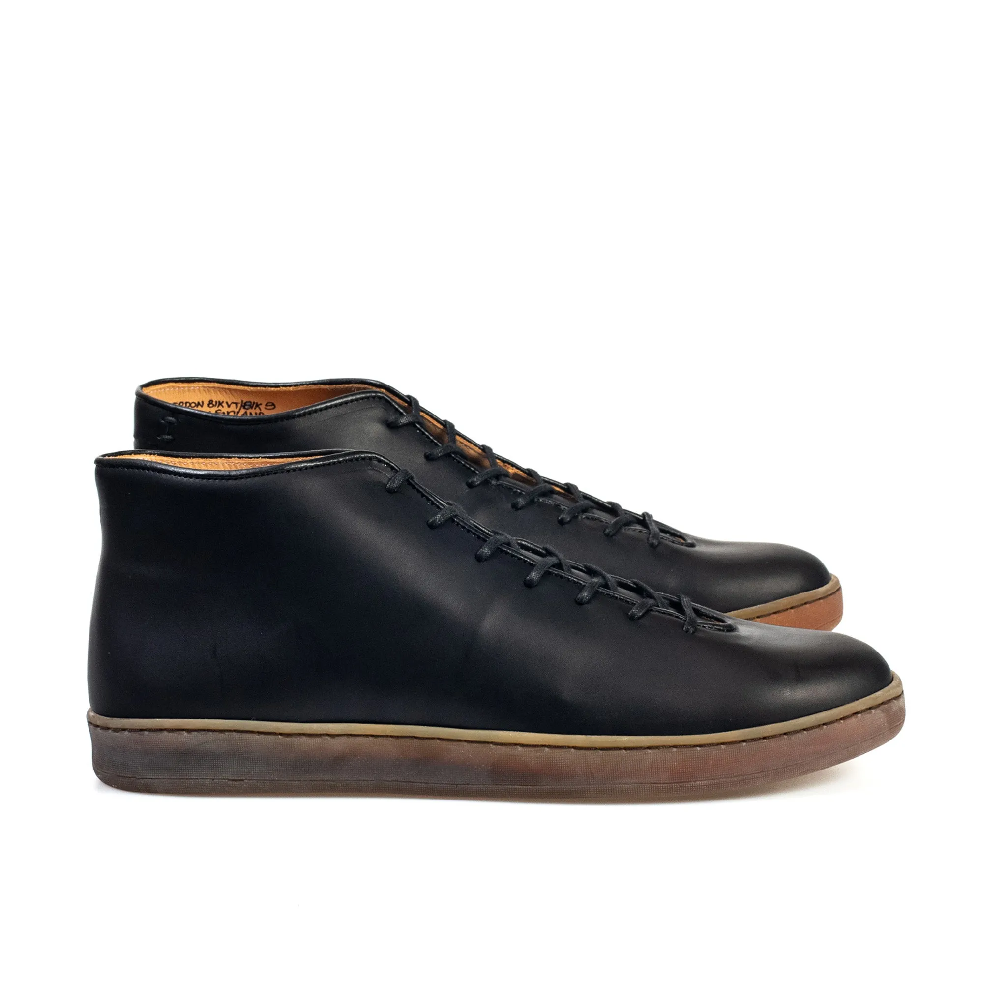 Everdon Wholecut Mid - Black Veg Tan Calf