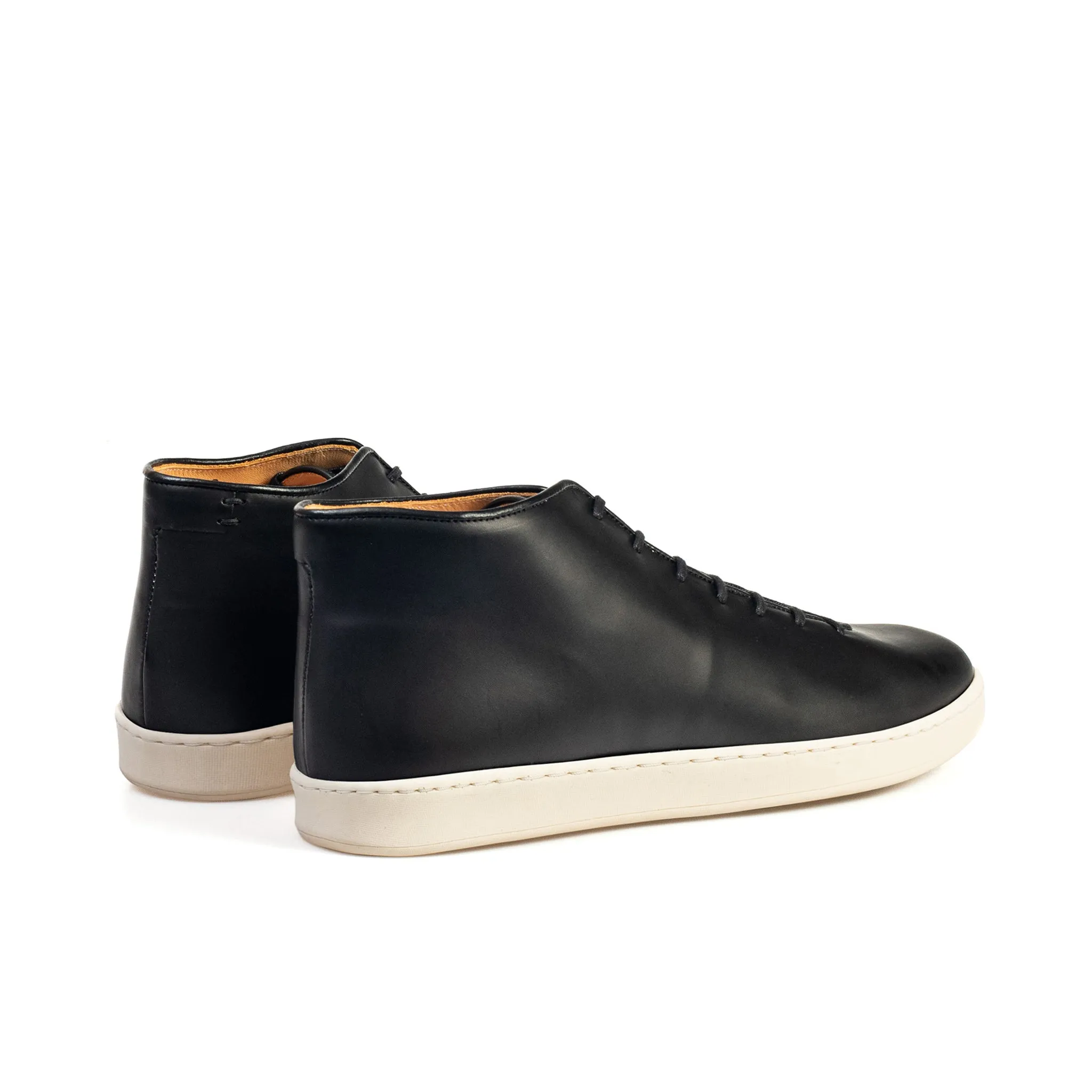 Everdon Wholecut Mid - Black Veg Tan Calf