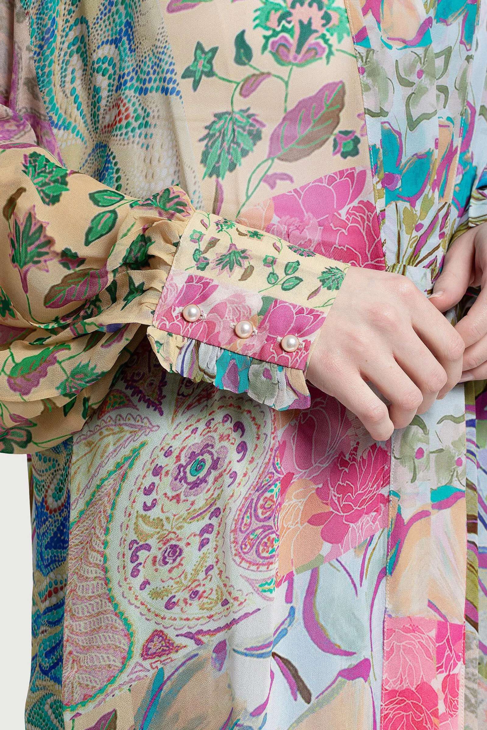 Floral Patch Kimono For Spring