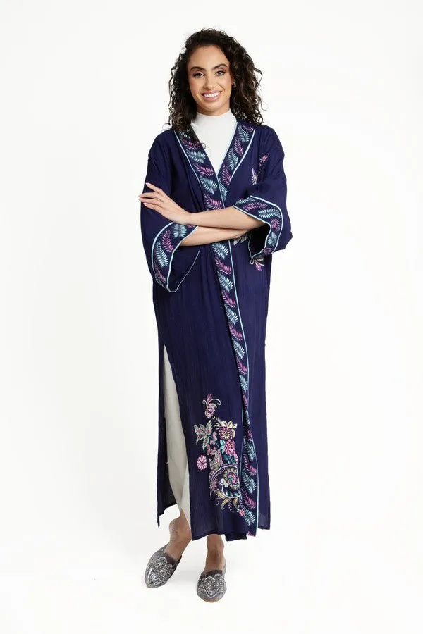 Flowy Paisley Kimono Long