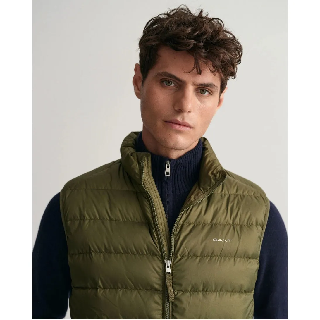 GANT Light Down Gilet Juniper Green 7006299