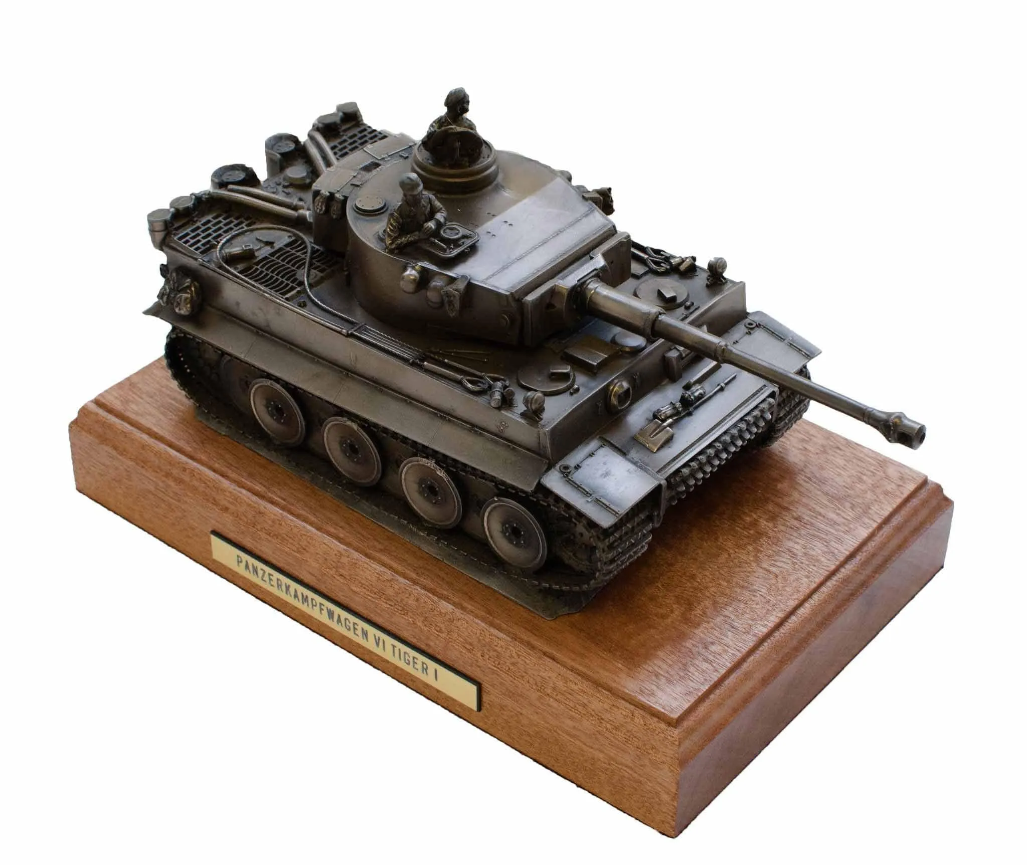 German Tiger 1 Tank Bronze Military Statue