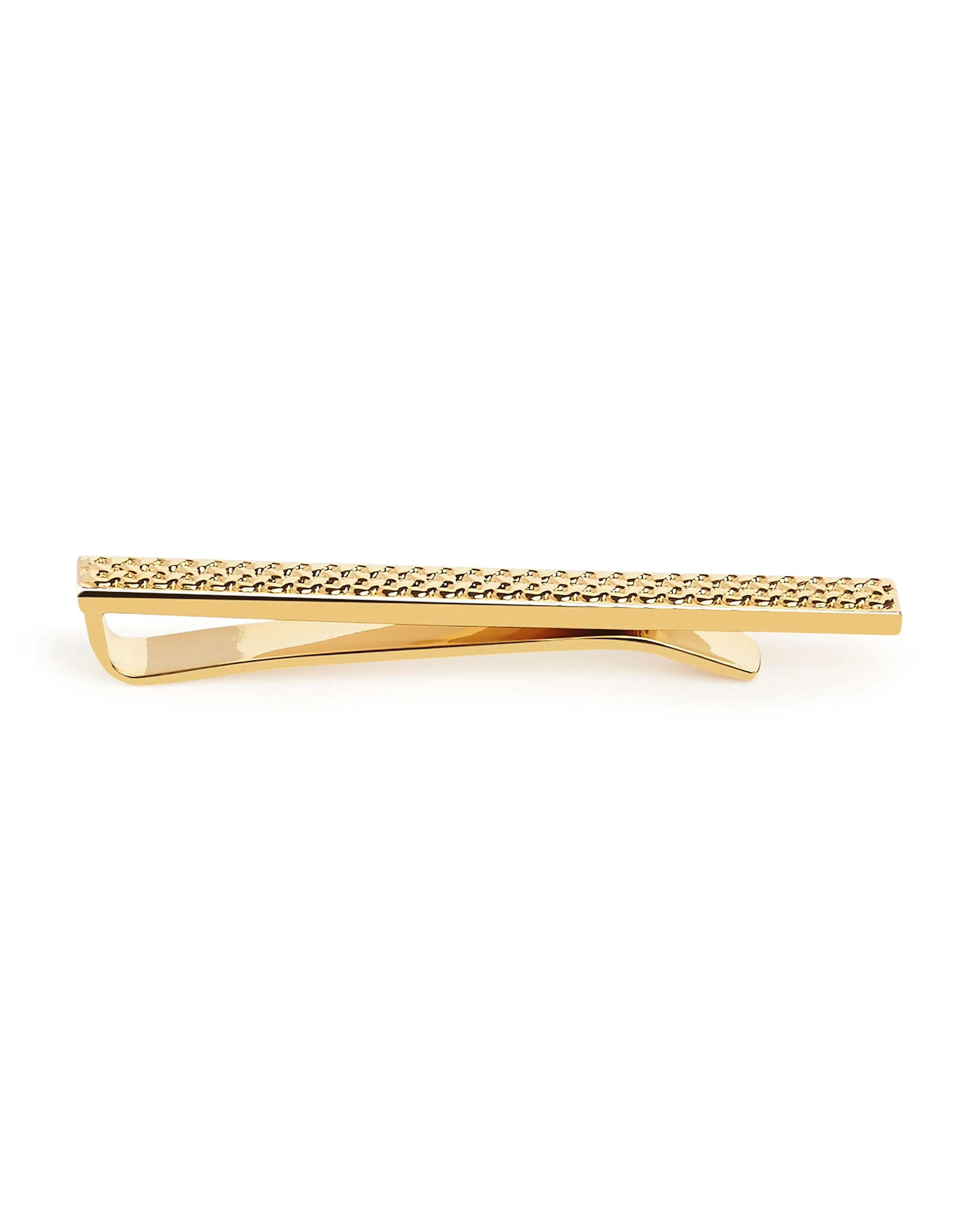 Gold Textured Tie Slide