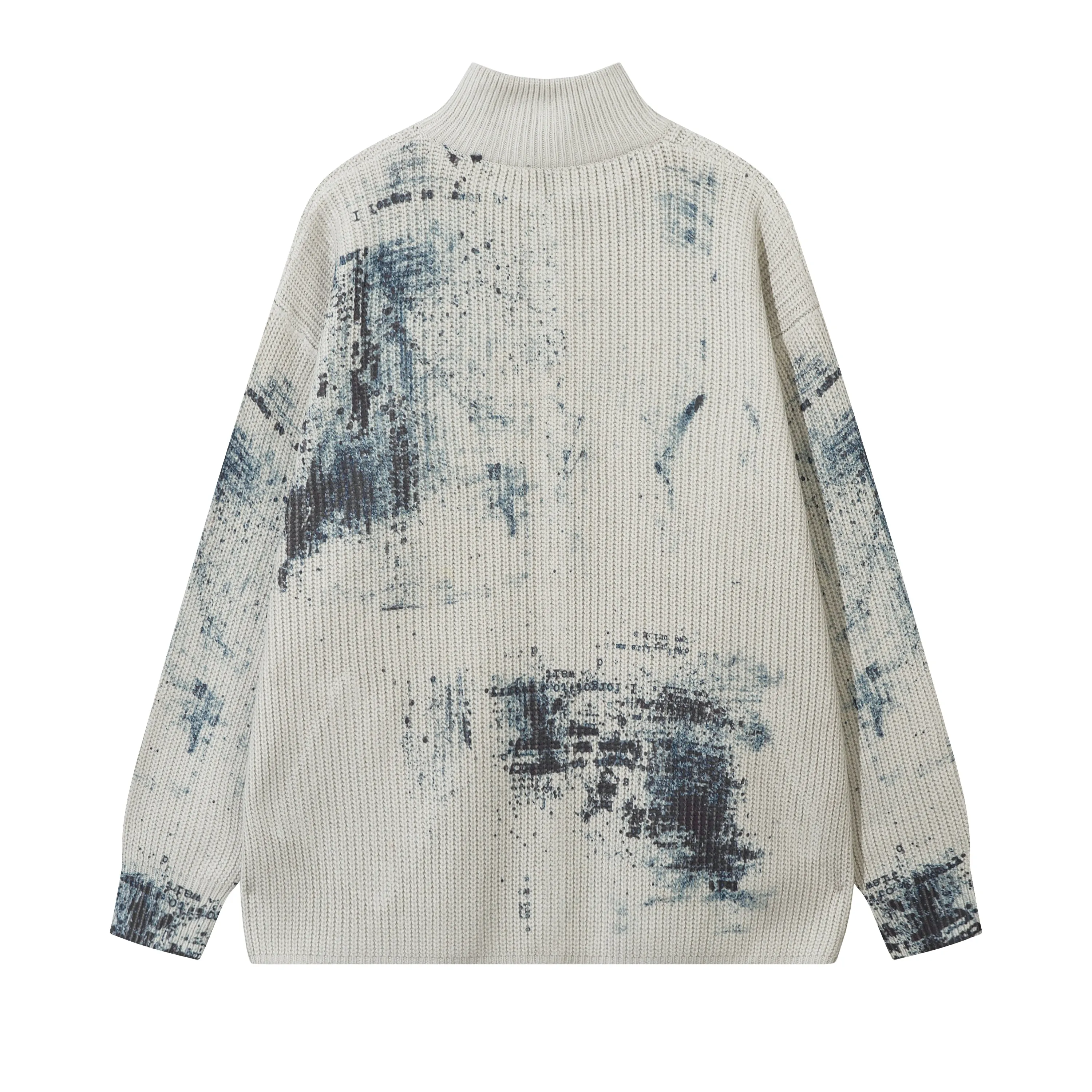 Graff Knit | Oversized Graffiti Print Knit Jacket