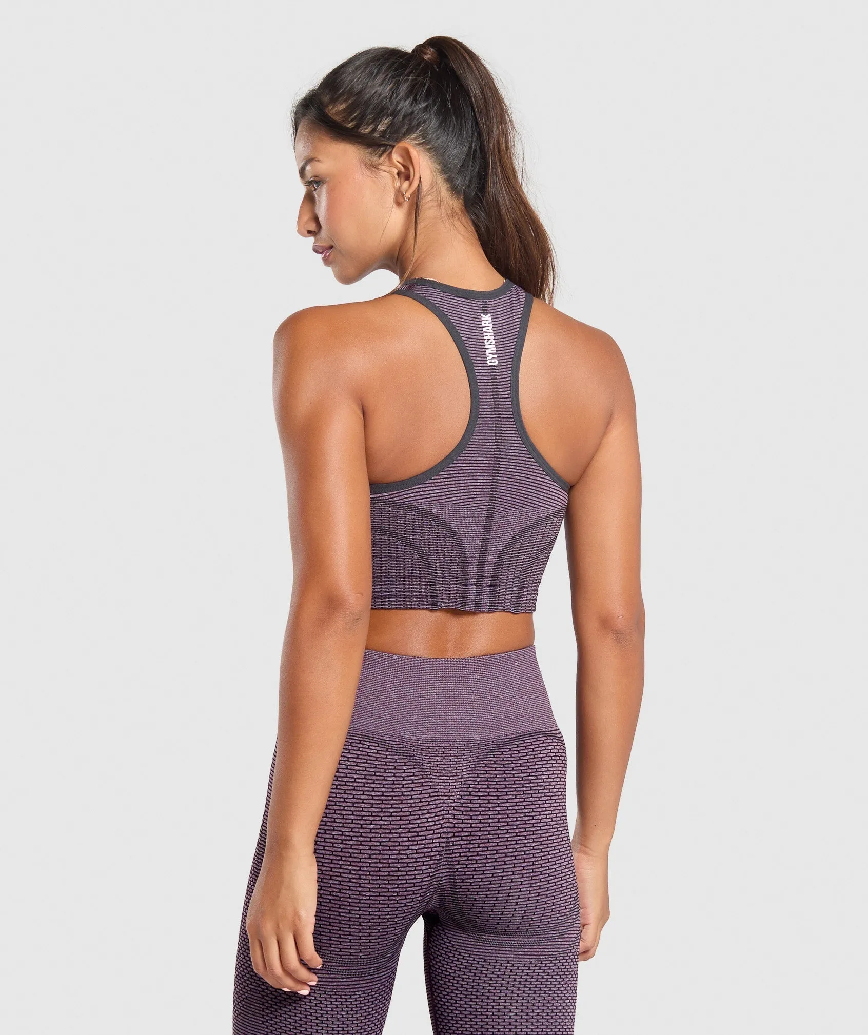 Gymshark Sport Seamless Cropped Tank - Magenta Purple/Dolly Pink