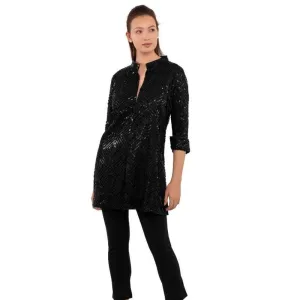 Hand-Beaded Black Jacket