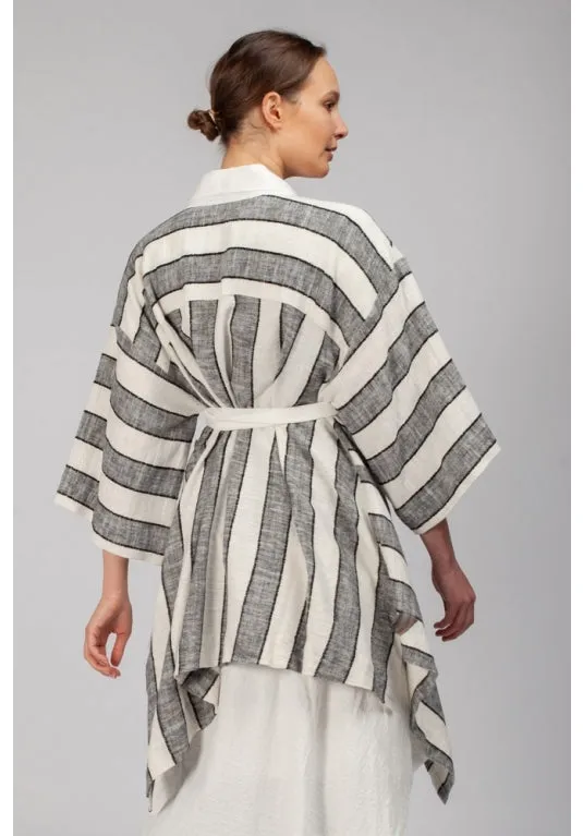 Haori Jacket Grey Stripe