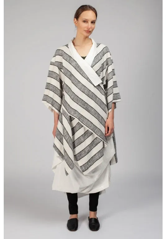 Haori Jacket Grey Stripe