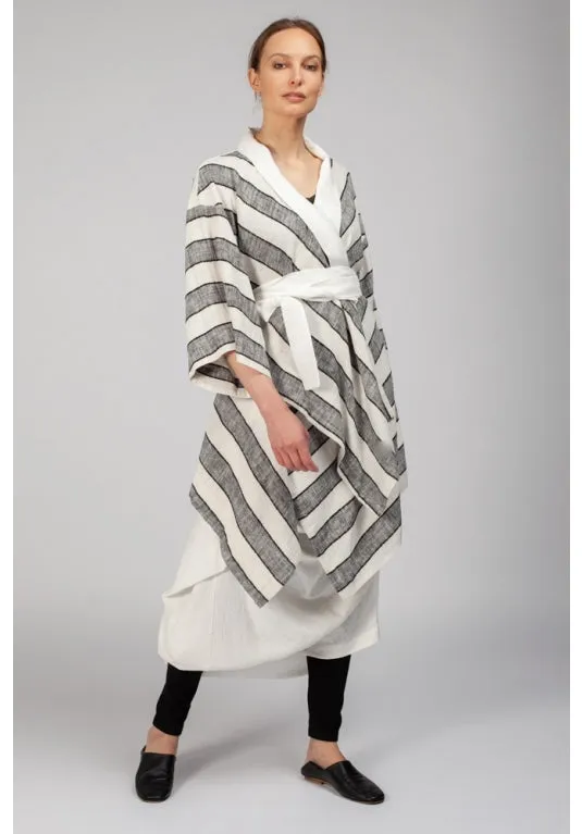 Haori Jacket Grey Stripe