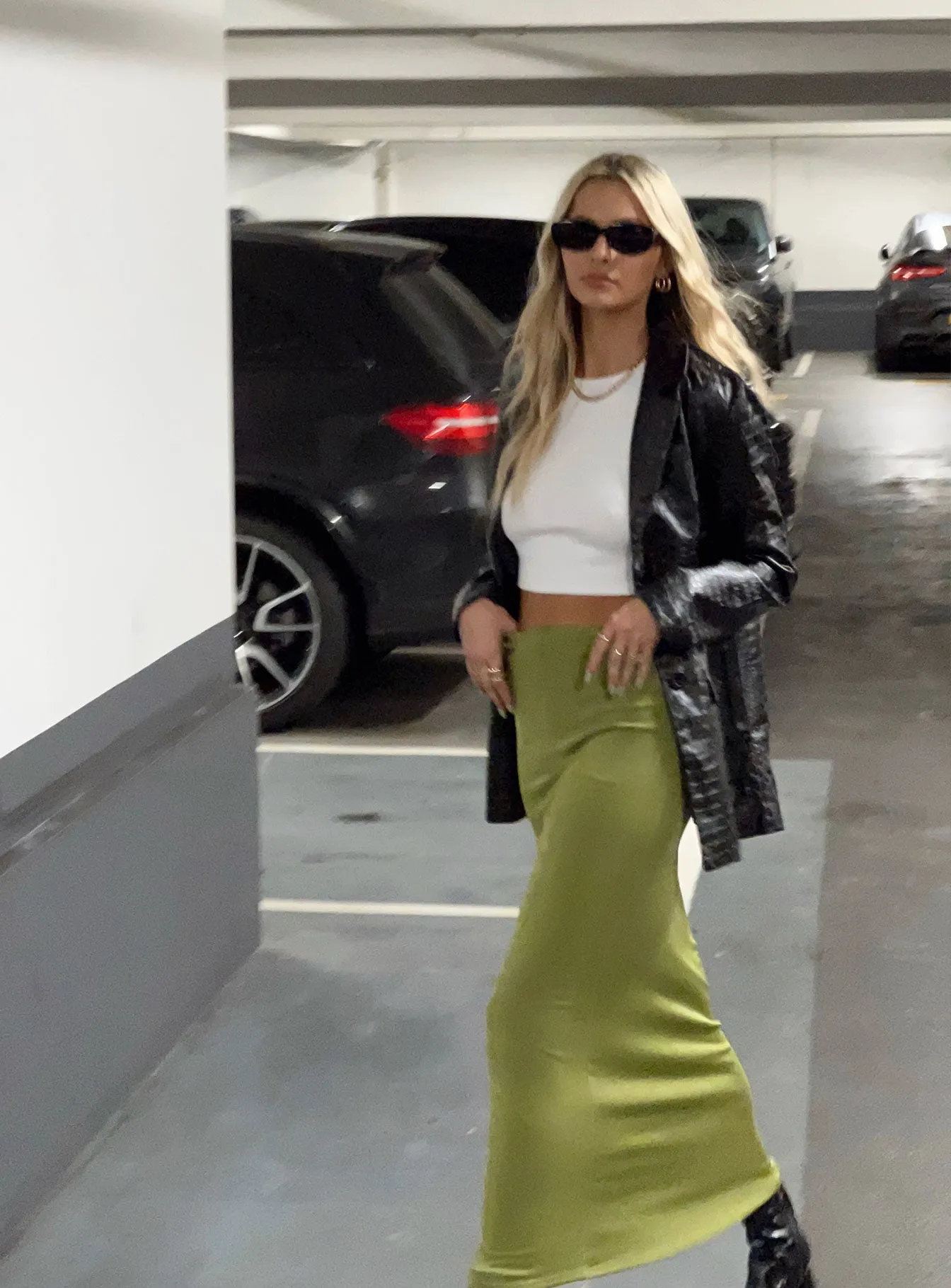 Harriette Maxi Skirt Green