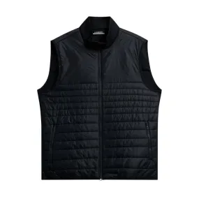 J Lindeberg Martino Mens Quilted Hybrid Golf Gilet - Black