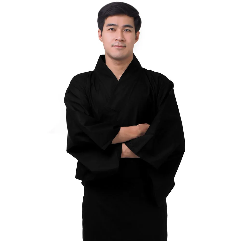 Japanese Brown Bushido Yukata Kimono Robe for Men