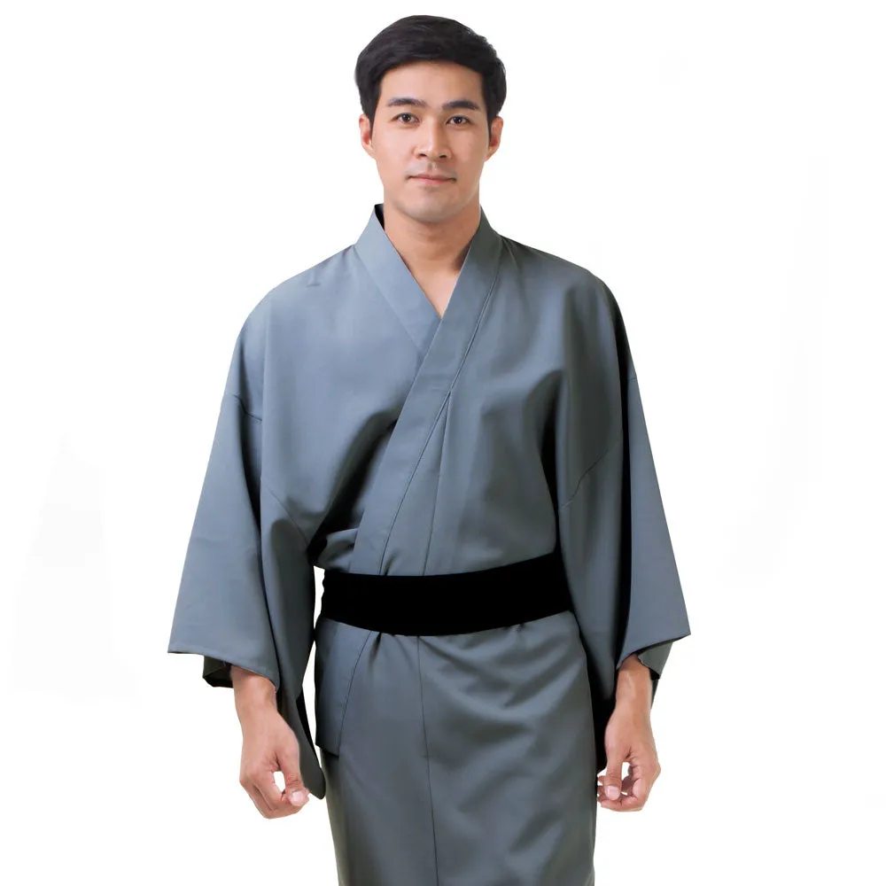 Japanese Brown Bushido Yukata Kimono Robe for Men