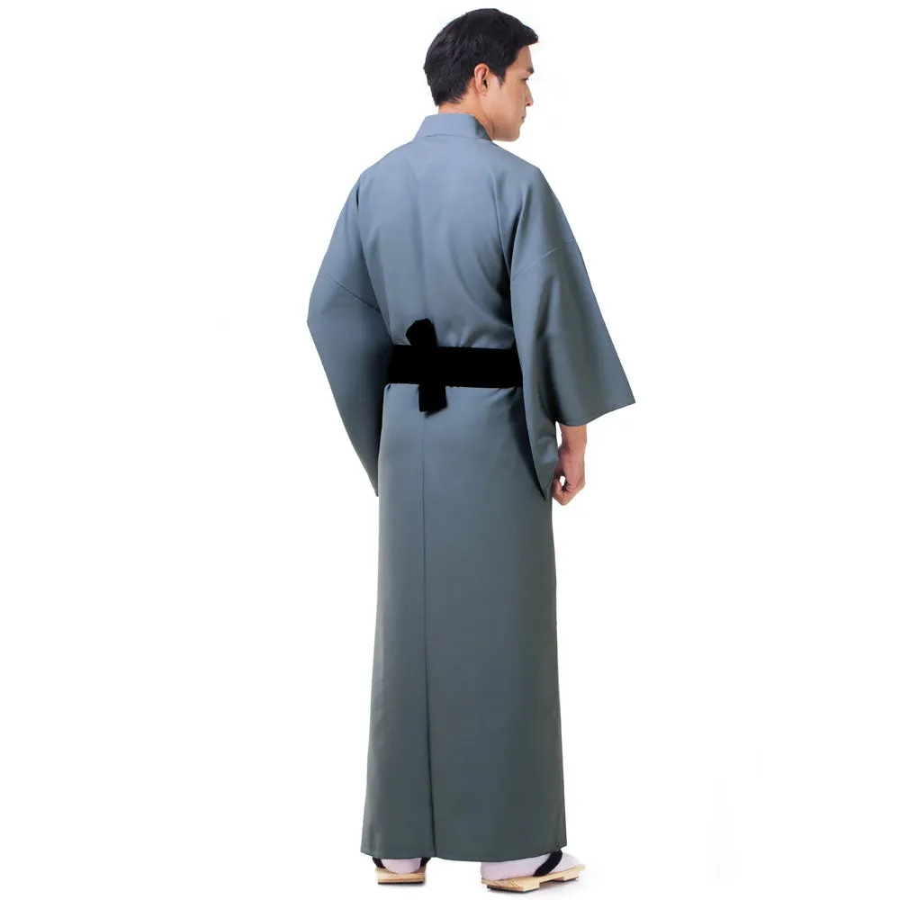 Japanese Brown Bushido Yukata Kimono Robe for Men