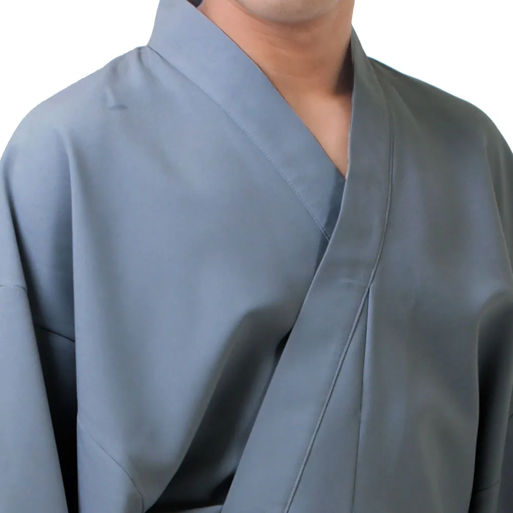 Japanese Brown Bushido Yukata Kimono Robe for Men