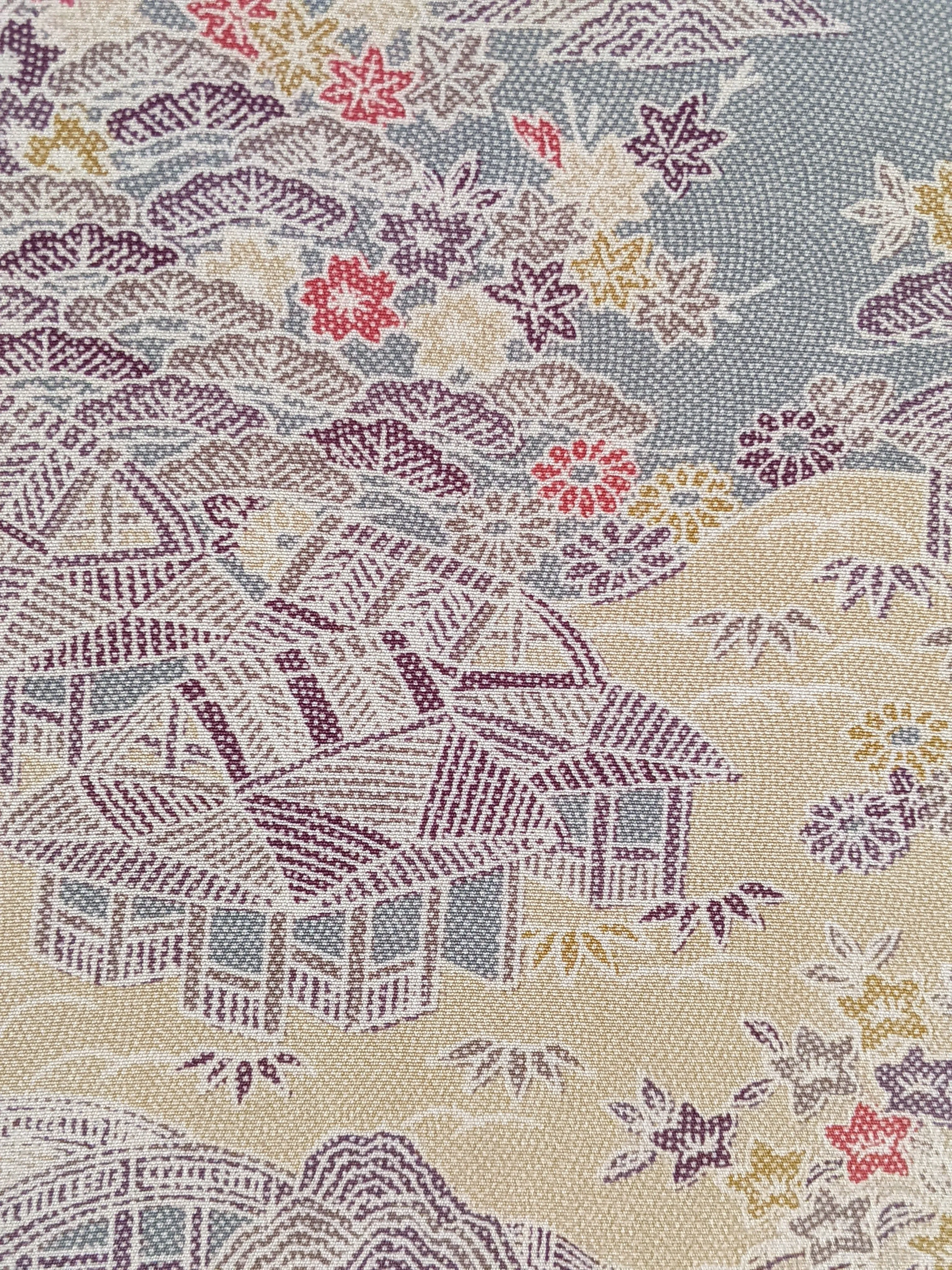 Japanese village landscape wall art