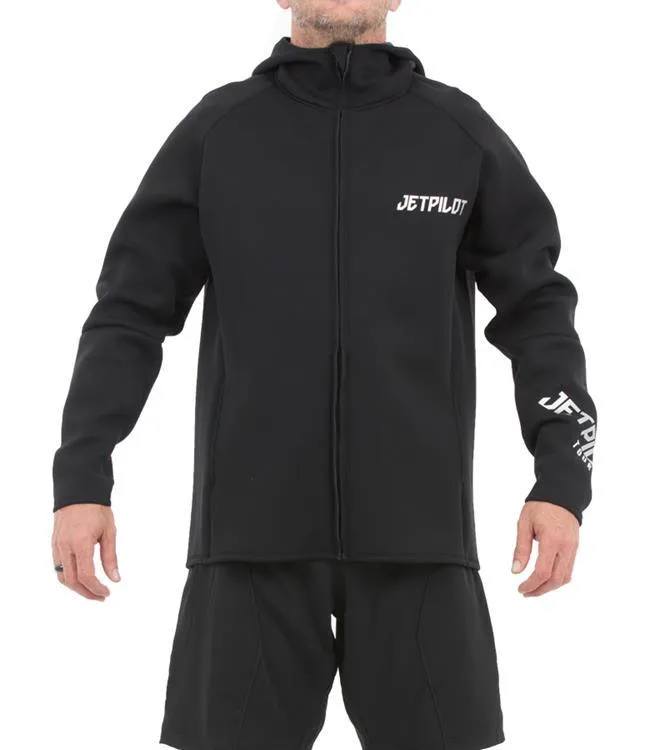 Jetpilot Flight Mens Hooded Tour Coat (2022) - Black